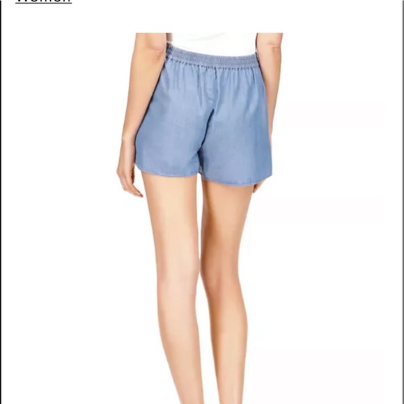 Michael Kors Chambray pull up shorts/  M - Picture 2 of 2